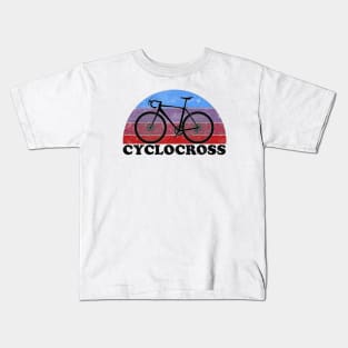 Cyclocross Bicycle Vintage Colors Kids T-Shirt